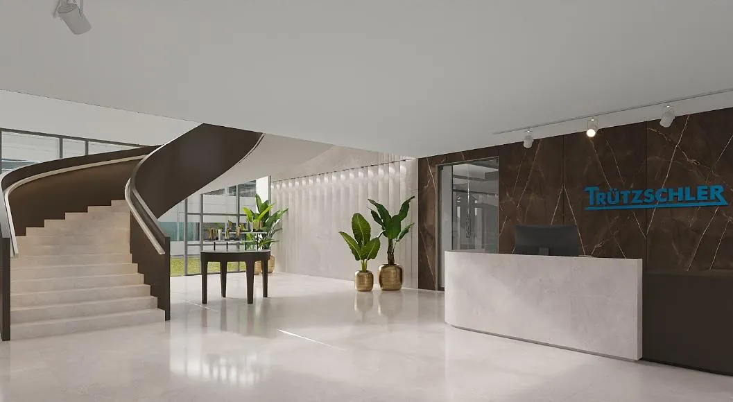 Truetzschler admin reception, design render